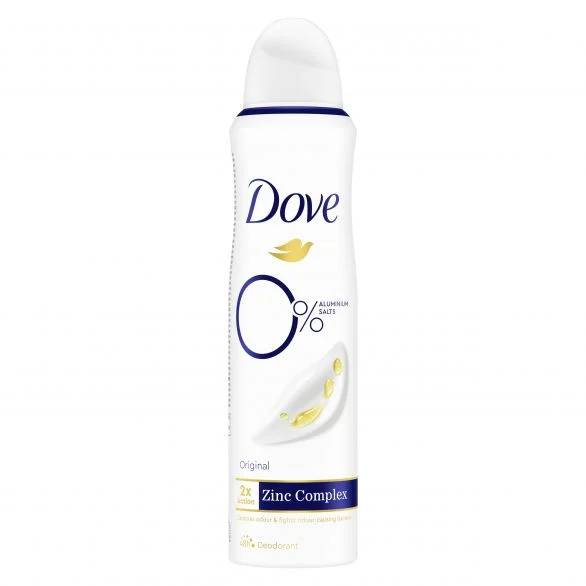Dove, Advanced Care, 0% Aluminium Salts, овлажняващ крем-дезодорант с Цинк комплекс, 150 мл.
