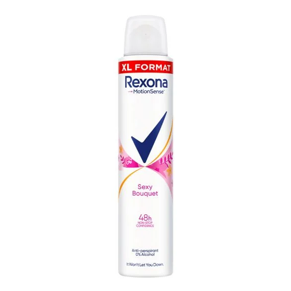 Rexona, Motion Sense, Sexy Bouquet, дамски дезодорант, против изпотяване, 200 мл.