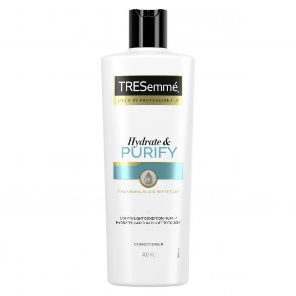 TRESemmé, Hydrate & Purify, професионален хидратиращ балсам за коса с хиалуронова киселина, 400 мл.