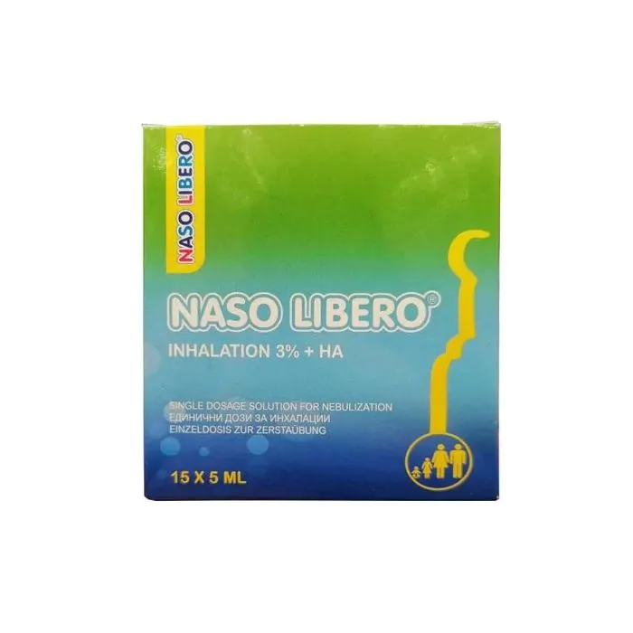 Naso Libero 3% + НА, физиологичен разтвор за инхалации 15 монодози х 5 мл.