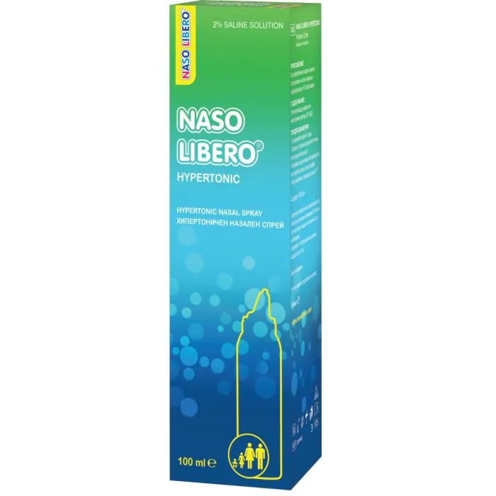 Naso Libero 2%, хипертоничен назален спрей, 100 мл, от Naso Libero