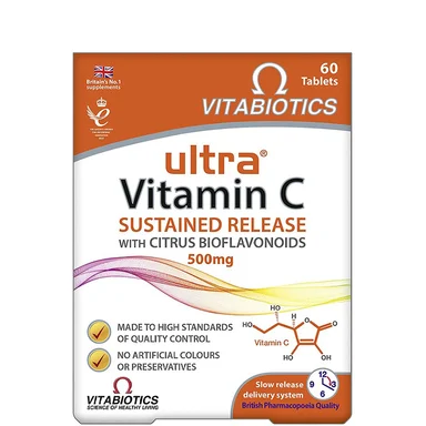 Ultra витамин C с цитрусови биофлавоноиди, 60 таблетки от Vitabiotics