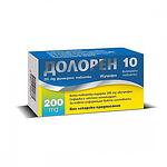 Долорен, 200 мг, при болка и температура, 10 филмирани таблетки, от Ecopharm
