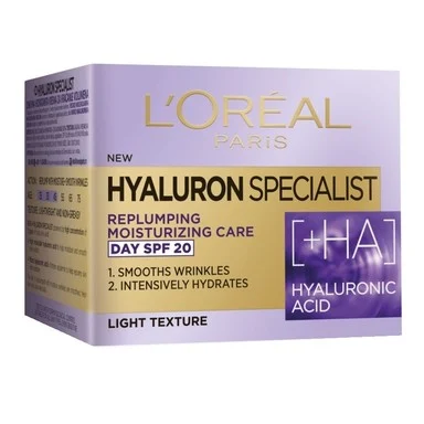 L'Oréal Hyaluron Specialist, дневен крем с хиалуронова киселина, SPF20, 50 мл.