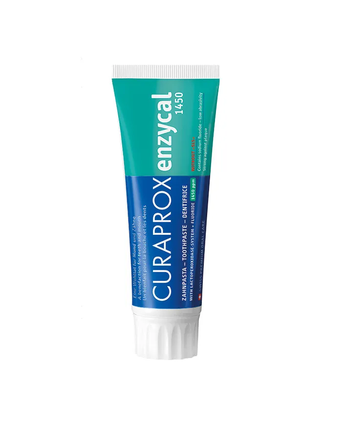 CURAPROX, Enzycal 1450, паста за зъби за защита от кариес, 75 мл.