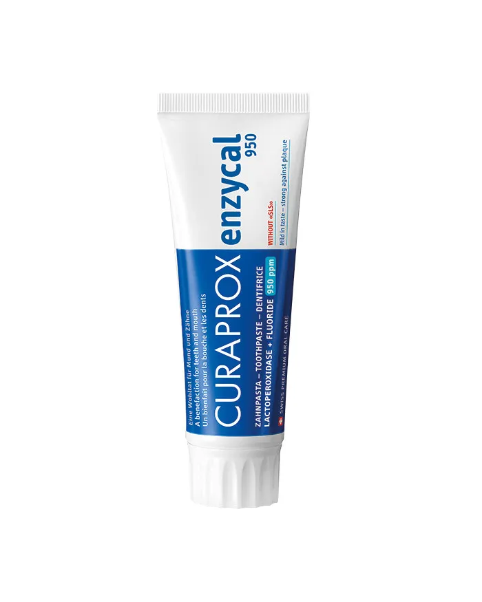 CURAPROX, Enzycal 950, паста за зъби срещу кариес, зъбен камък и плака, 75 мл.