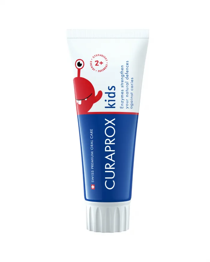 CURAPROX, Kids 2+, детска ензимна паста за зъби срещу кариеси, 60 мл.