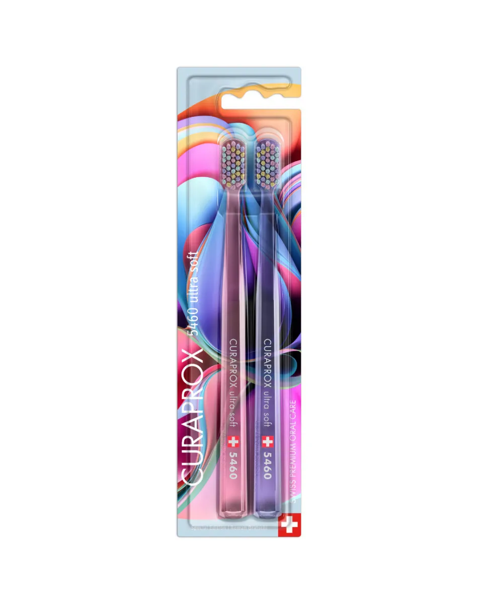 CURAPROX, 5460 Ultra Soft Hento Toto Edition, четка за зъби, 2 бр.