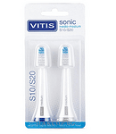 Vitis, Sonic Medium S10/S20, резервна глава за ел. четка за зъби, 2 бр.