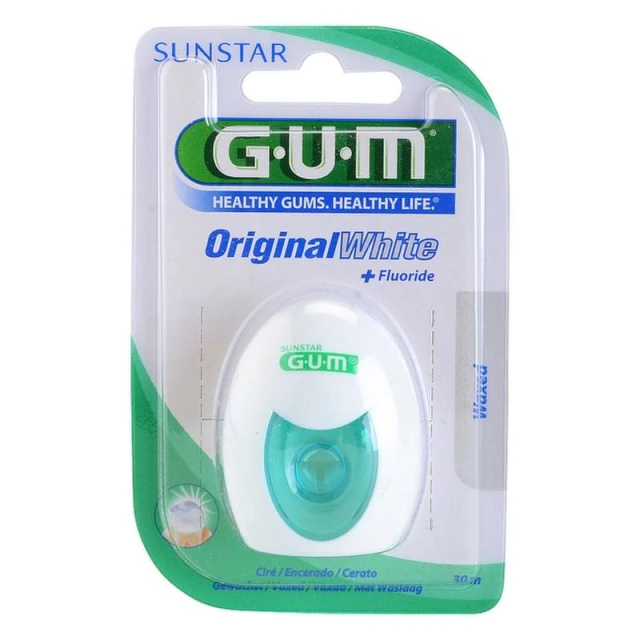 Gum, Original White, конец за зъби, 30 м.