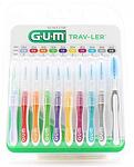 Gum, Trav-Ler, интердентални четки, 0.6-2.6 мм, 10 бр.