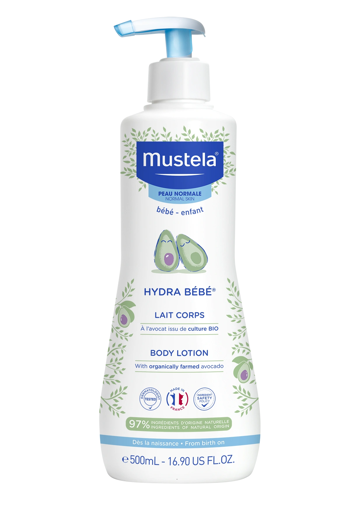 Mustela, Hydra Bébé Body Lotion, бебешки лосион за тяло, 500 мл.
