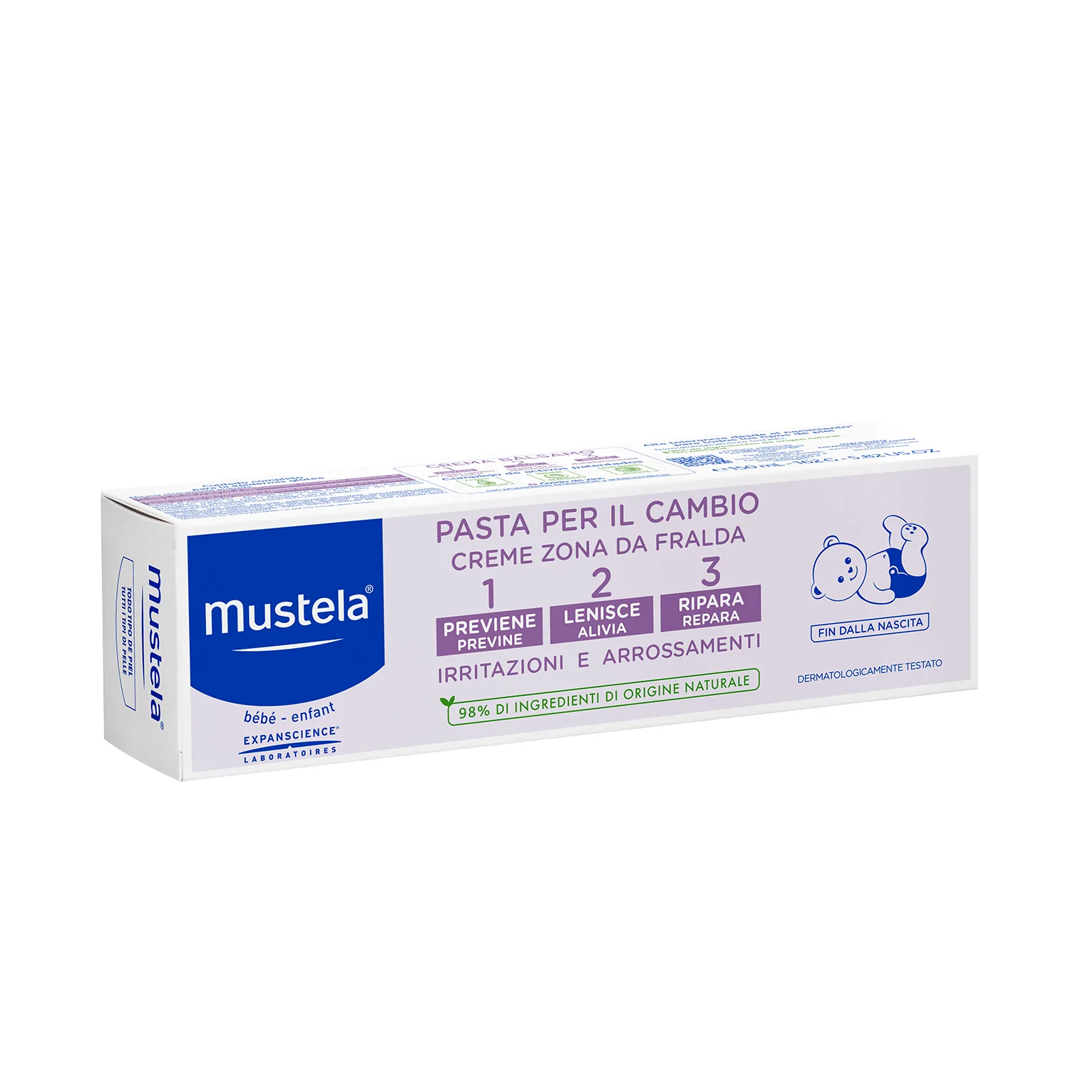 Mustela, Bébé Change Cream, бебешки крем против подсичане 1-2-3, 100 мл.