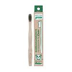 Wellsamed Wellsagreen Soft, детска четка за зъби от бамбук с активен въглен, 1 бр.