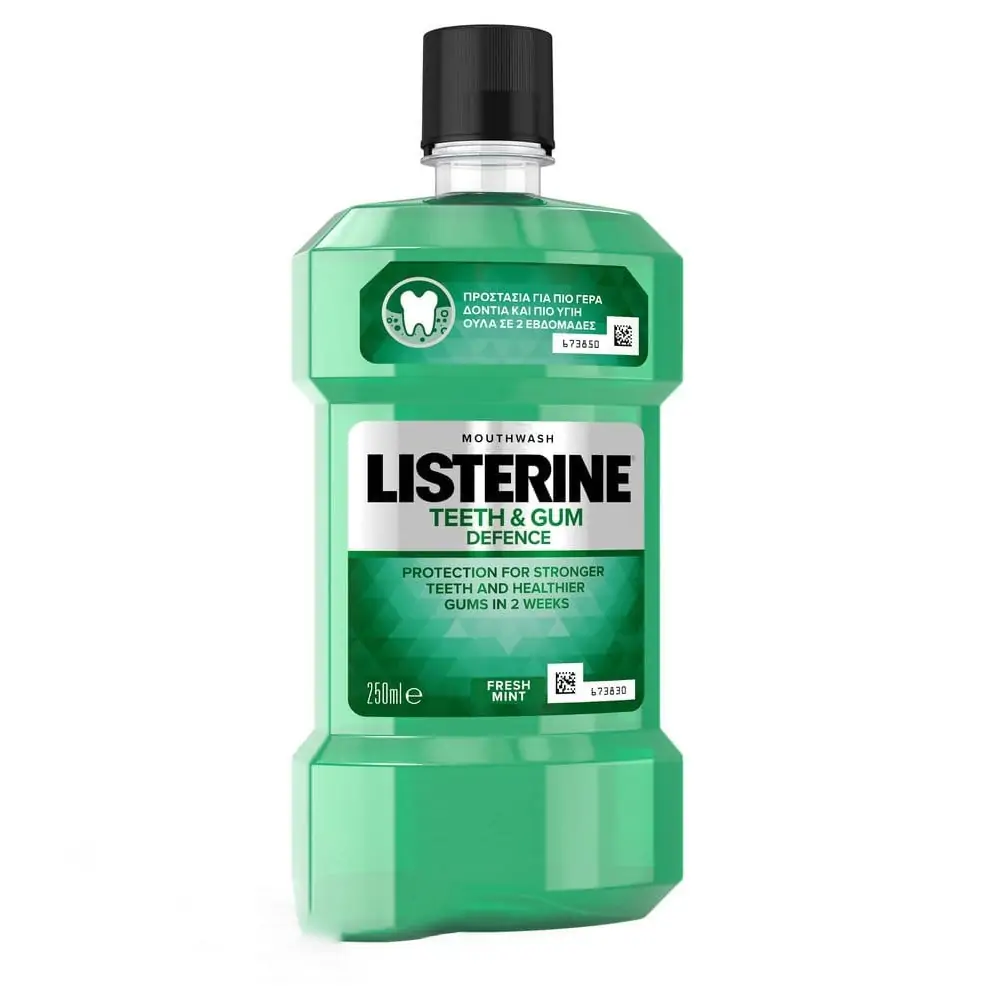 Listerine Teeth & Gum Defence, вода за уста, 250 мл.
