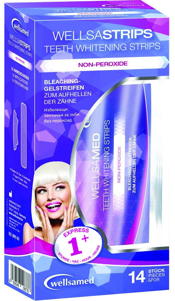 Wellsamed Wellsastrips, избелващи лентички за зъби, 14 бр.