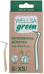 Wellsamed Wellsagreen, интердентални четки за зъби от бамбук, XS 0.6 мм., 5 бр.