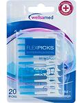 Wellsamed FlexPicks, интердентални клечки за зъби, 20 бр.