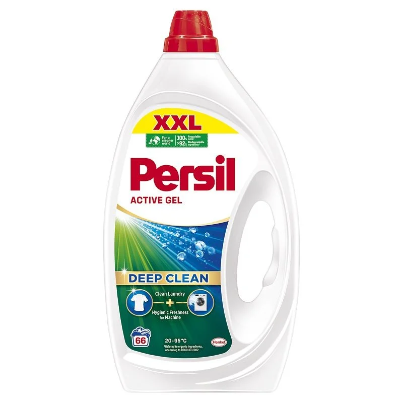 Persil Deep Clean Universal, течен препарат за бели тъкани, 66 изпирания, 2.97 л.