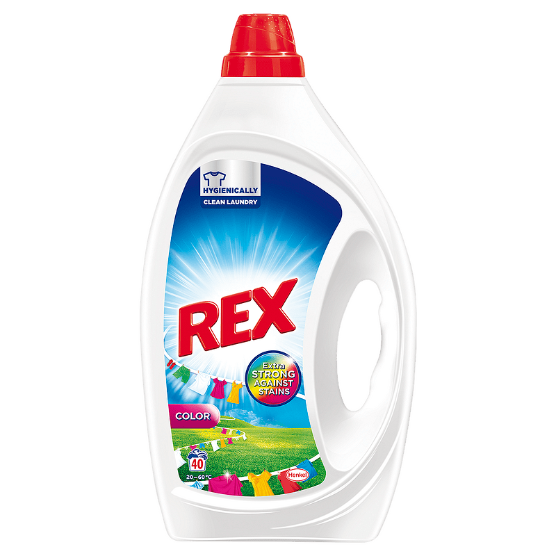 Rex Color, течен препарат за пране за цветни тъкани, 66 изпирания, 2.90 л.