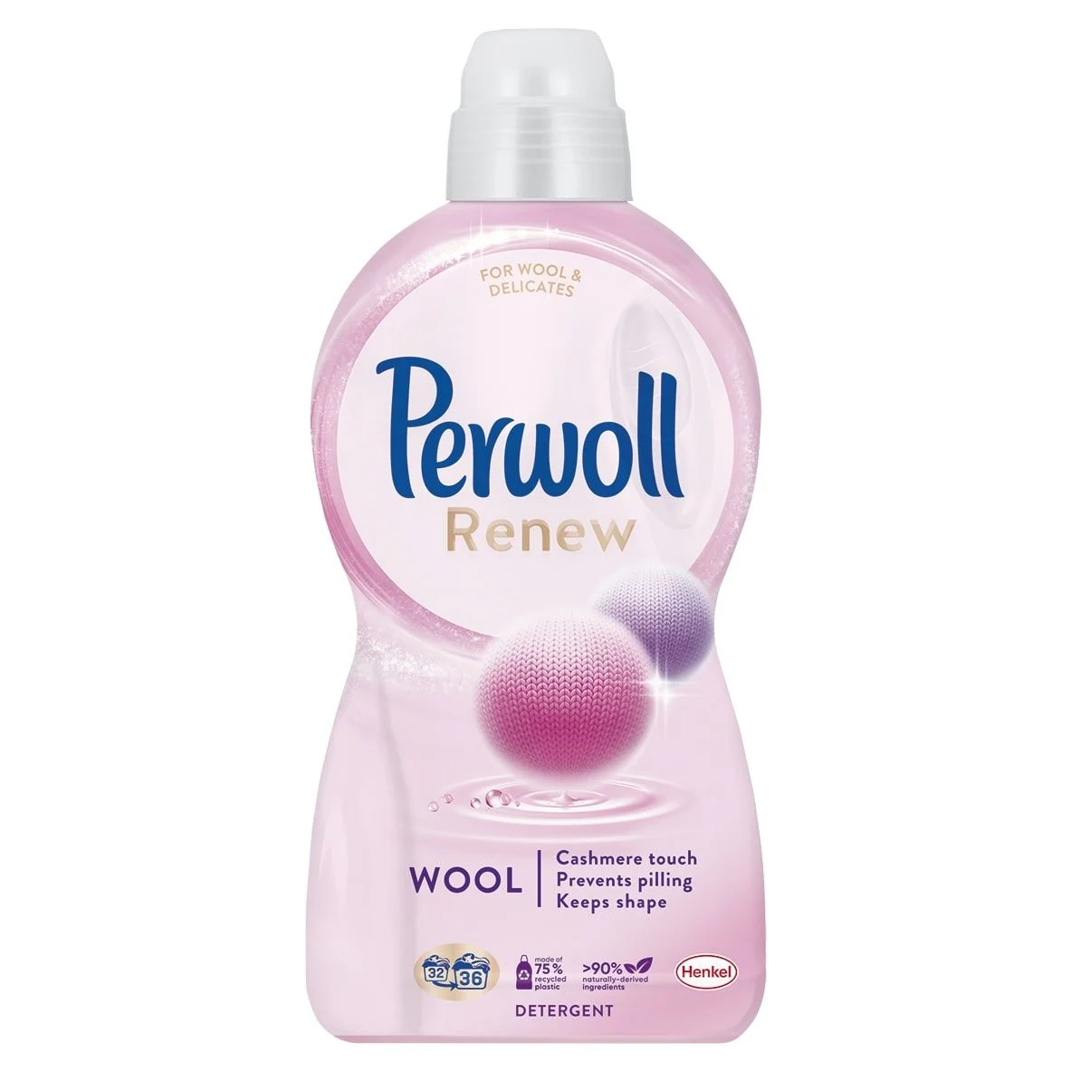Perwoll Renew Wool, течен препарат за пране вълна и деликатни тъкани, 36 изпирания, 1.98 л.