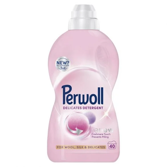Perwoll Renew Wool, течен препарат за пране вълна и деликатни тъкани, 40 изпирания, 2 л.