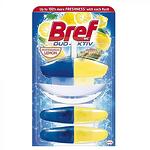 Bref WC Duo Activ Lemon, ароматизатор за тоалетна кошница лимон, 1 x 50 мл. + 2 пълнителя резервни