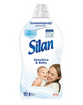 Silan Sensitive & Baby, омекотител за тъкани за чувствителна кожа, 64 изпирания, 1.408 л.