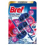 Bref WC Premium Color Flowers, ароматизатор за тоалетна цветя, 3 x 50 гр.