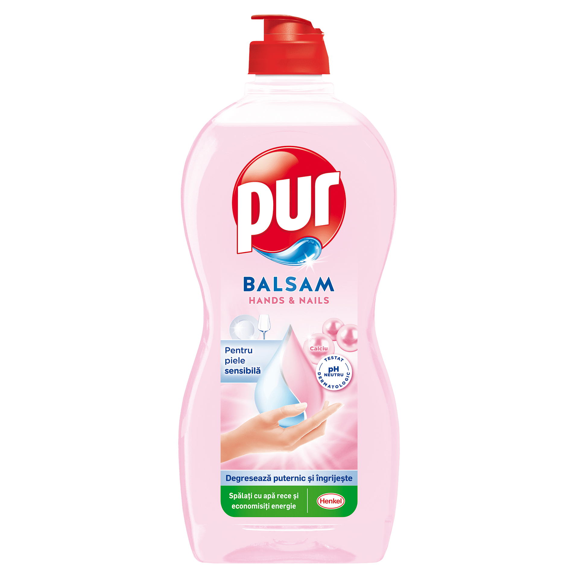Pur Balsam Hand & Nails Calcium, препарат за съдове, 450 мл.