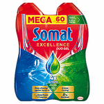 Somat Excellence Duo 4 Actions, гел за съдомиялна машина, 60 измивяния, 2 x 540 мл.