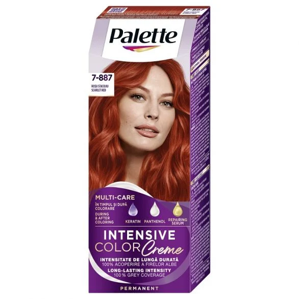 Palette Intensive Color Creme, Боя за коса, 7-887 (RV6) Скарлет