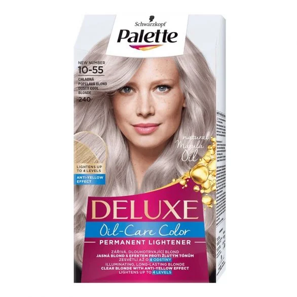 Palette Deluxe, Боя за коса, 10-55 (240) пепеляво хладно рус