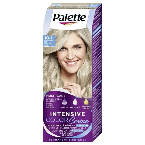 Palette Intensive Color Creme, Боя за коса, 10-1 (C10) Ледено сребърно рус