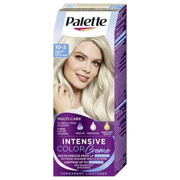 Palette Intensive Color Creme, Боя за коса, 10-2 (A10) ултра пепеляво рус