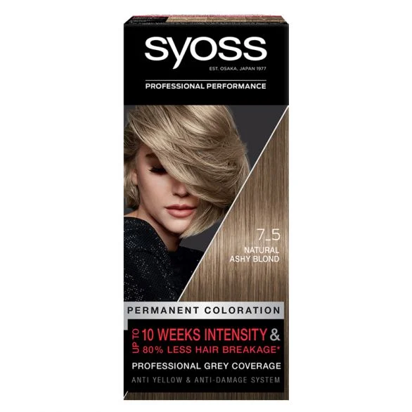 Syoss Baseline, боя за коса, 7-5 естествено пепеляво русо