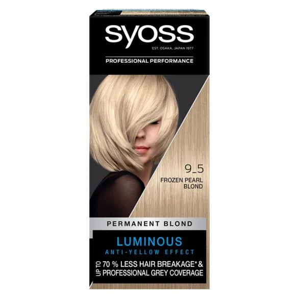Syoss Baseline, боя за коса, 9-5 ледено перлено рус