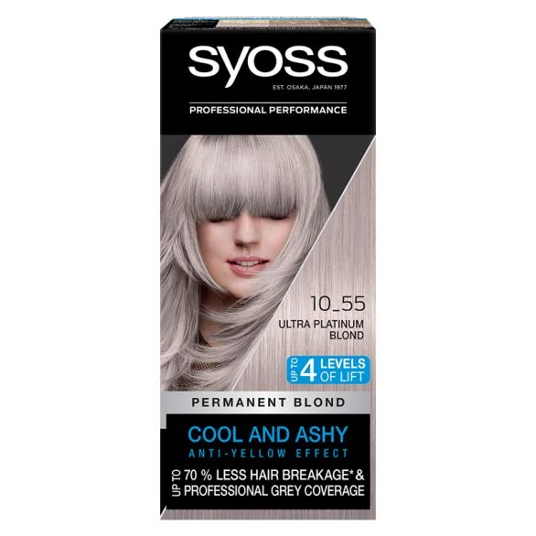 Syoss Baseline, боя за коса, 10-55 ултра платинено рус