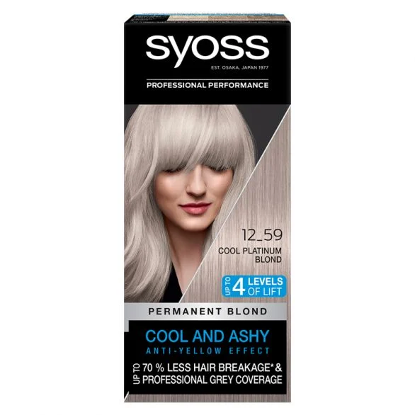 Syoss Baseline, боя за коса, 12-59 хладно платинено рус