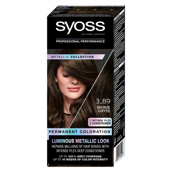 Syoss Baseline, боя за коса, 3-89 бронзово кафе