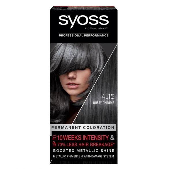 Syoss Baseline, боя за коса, 4-15 пепеляв хром