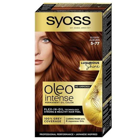 Syoss Oleo intense, боя за коса, 5-77 лъскаво кестеняво