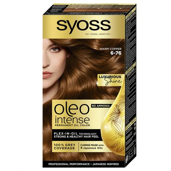 Syoss Oleo intense, боя за коса, 6-76 топъл мед