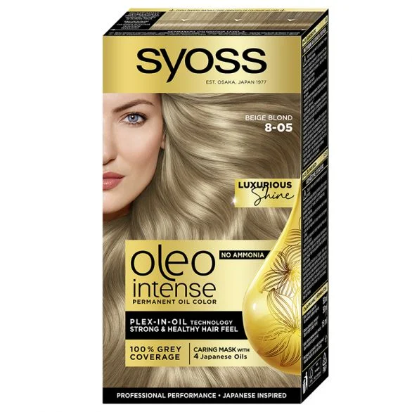 Syoss Oleo intense, боя за коса, 8-05 бежово рус
