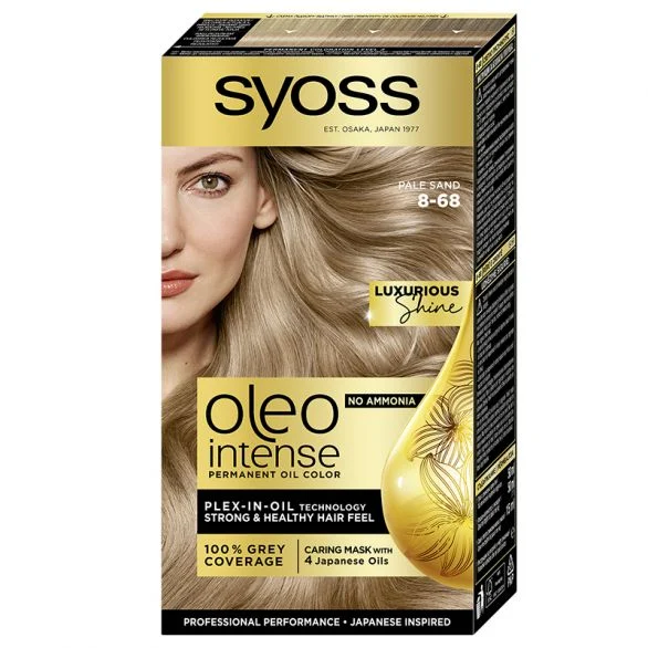 Syoss Oleo intense, боя за коса, 8-68 бледо пясъчно