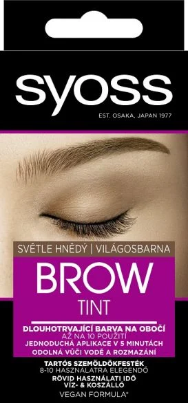 Syoss Brow Tint, оцветяващ спрей за вежди, светло кафяв, 17 мл.