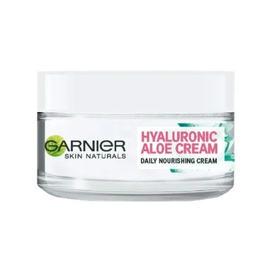 Garnier Hyaluronic Aloe, Хидратиращ дневен крем за суха и чувствителна кожа, 50 мл
