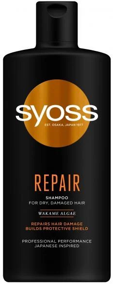 Syoss Repair, шампоан за суха и увредена коса, 440 мл.