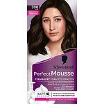 Schwarzkopf Perfect Mousse, боя за коса, 300 (3-0) черно кафяв