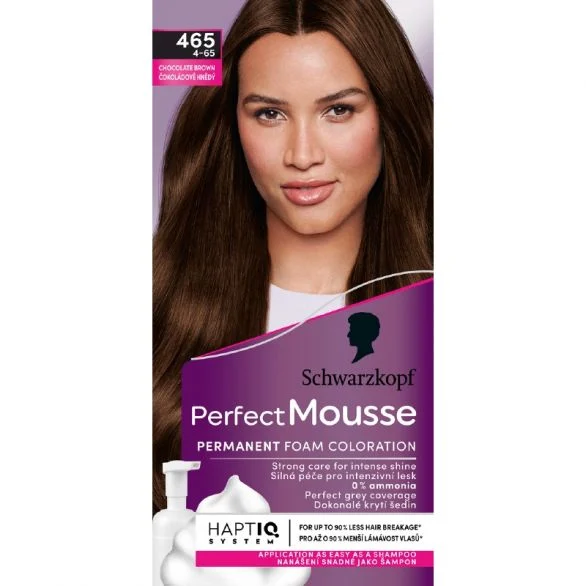 Schwarzkopf Perfect Mousse, боя за коса, 465 (4-65) шоколадово кафяво